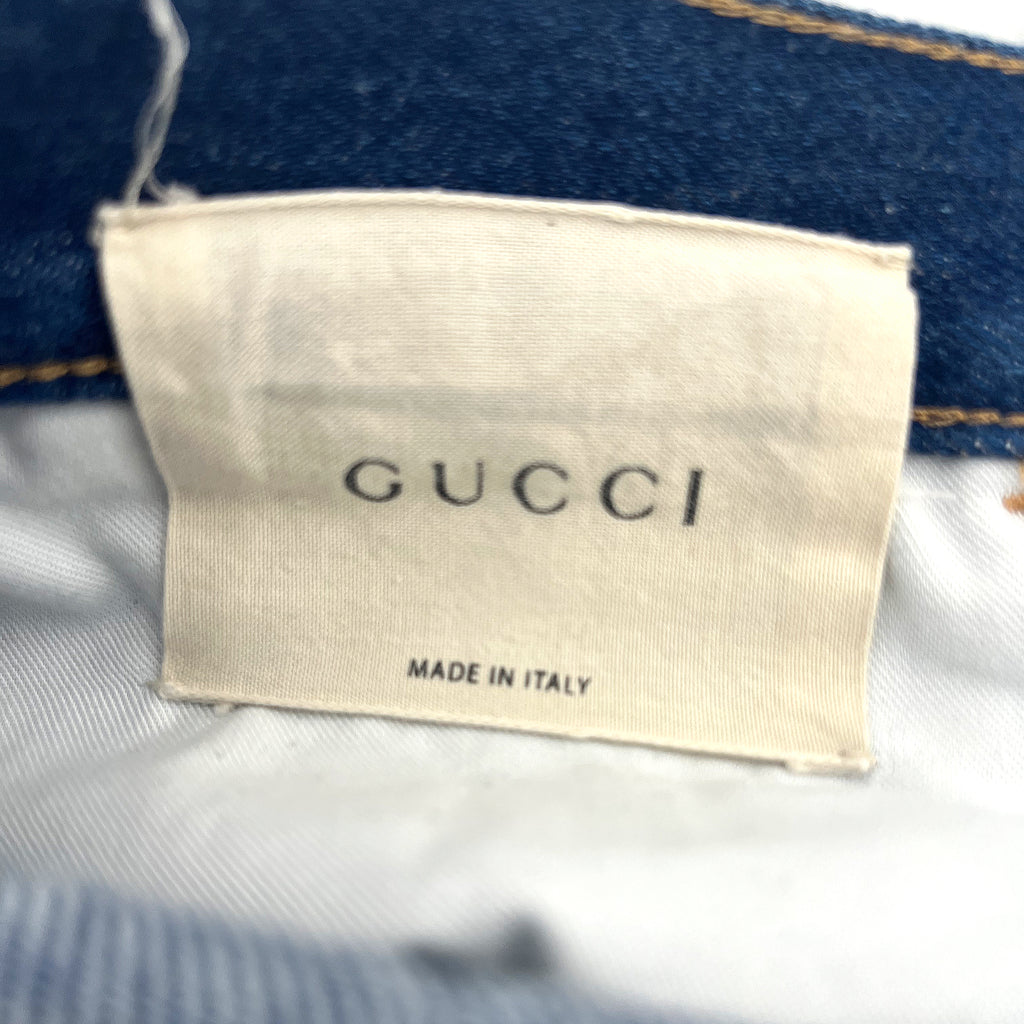 GUCCI GUCCI - Blue Straight Denim - ALE PARIS Luxury Vintage
