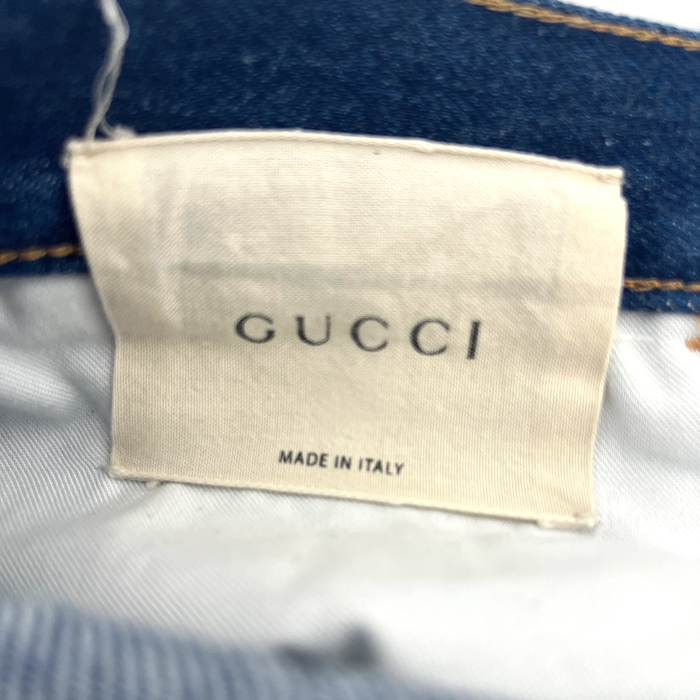 GUCCI GUCCI - Blue Straight Denim - ALE PARIS Luxury Vintage