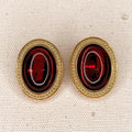 YVES SAINT LAURENT YVES SAINT LAURENT - Oval Clip Earrings - ALE PARIS Luxury Vintage