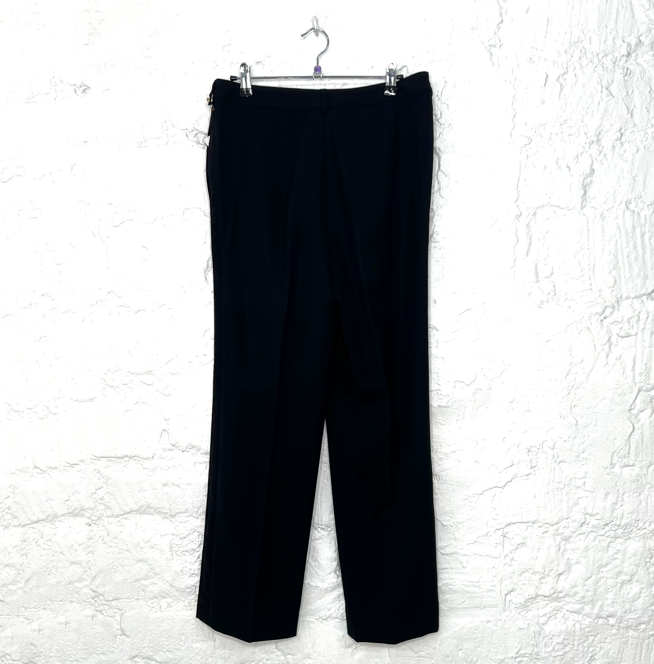 CHRISTIAN DIOR CHRISTIAN - Dior Low Waisted Black Pleats Pants - ALE PARIS Luxury Vintage