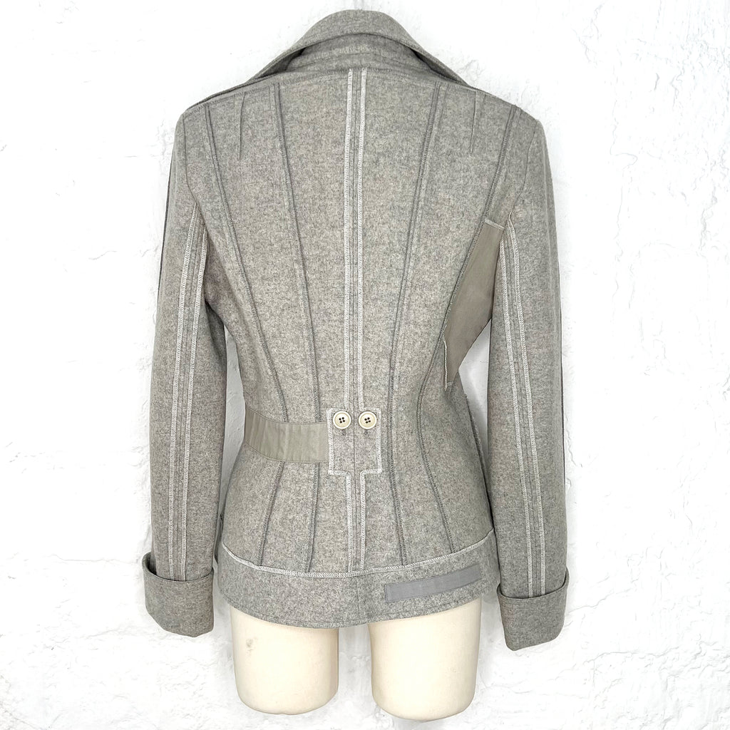 CHRISTIAN DIOR CHRISTIAN DIOR -  Light Grey Bar Jacket - ALE PARIS Luxury Vintage