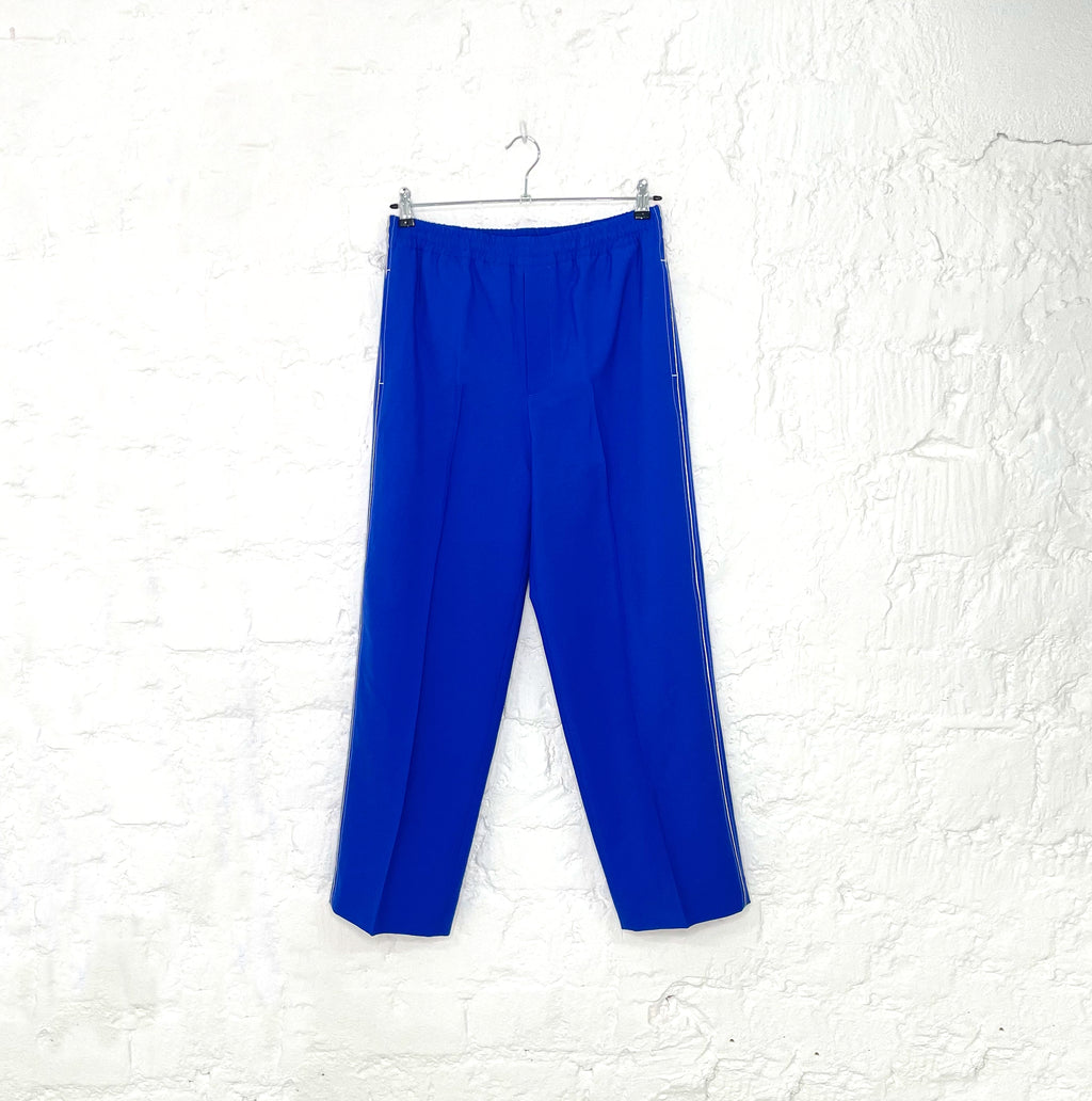 GUCCI GUCCI - Blue Wide Straight Cut Trousers - ALE PARIS Luxury Vintage
