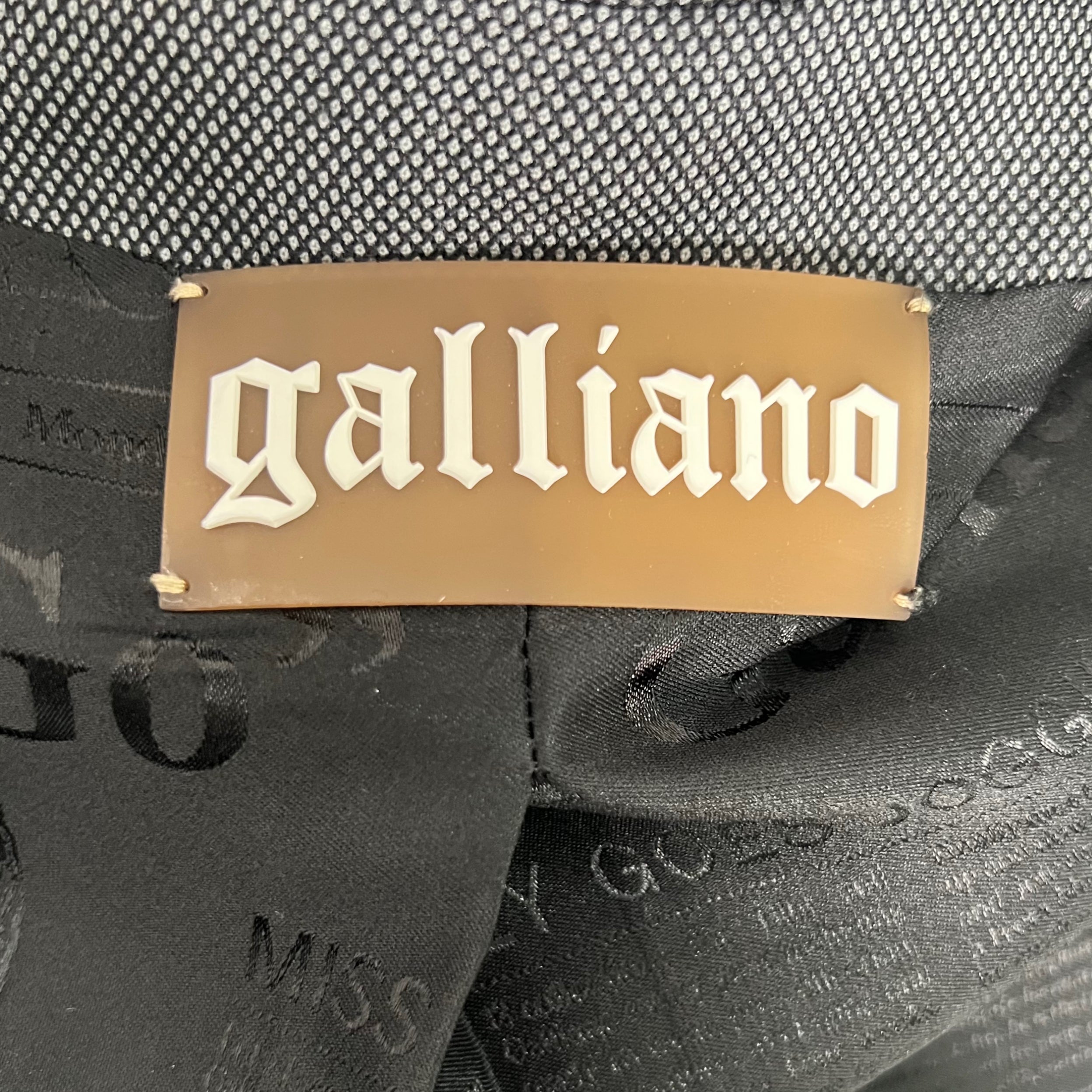 GALLIANO GALLIANO - Dark Grey Blazer - ALE PARIS Luxury Vintage