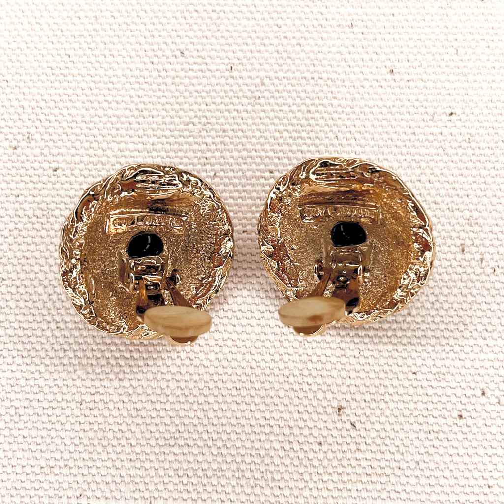 GIVENCHY GIVENCHY - Round Clip Earrings - ALE PARIS Luxury Vintage