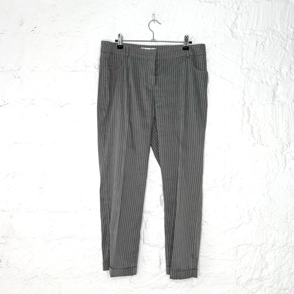 CHRISTIAN DIOR CHRISTIAN DIOR - Dior Light Grey Stripped Set - ALE PARIS Luxury Vintage