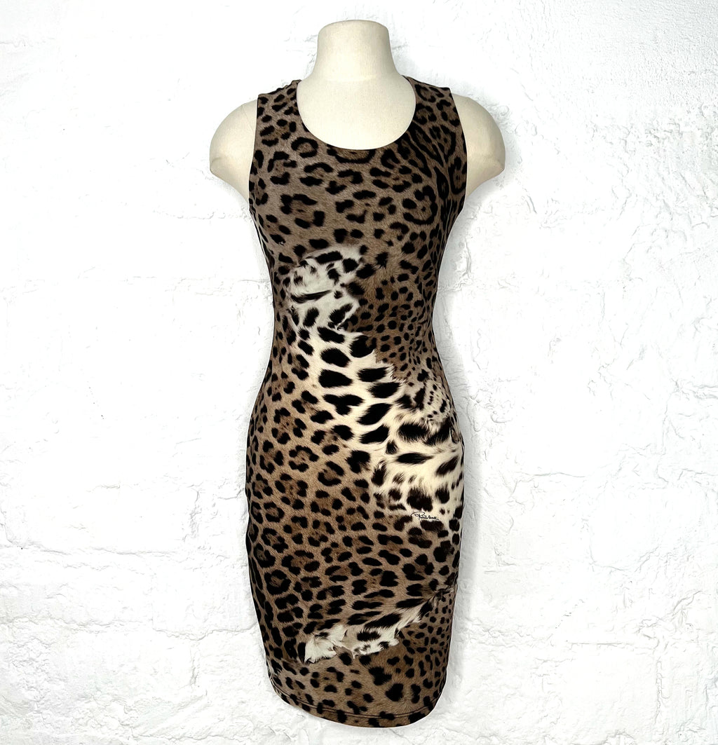 CAVALLI CAVALLI - Bodycon Leopard Dress - ALE PARIS Luxury Vintage