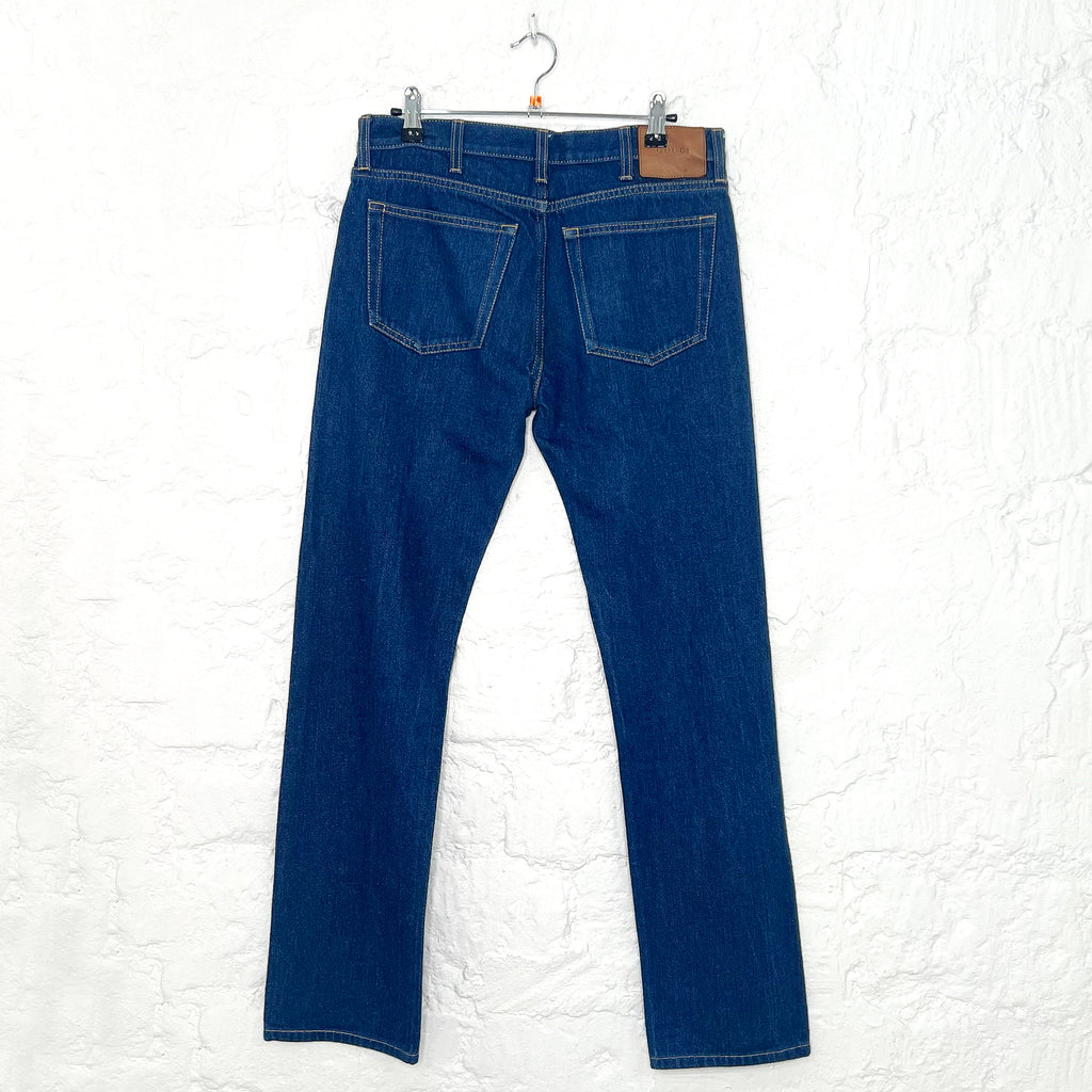 GUCCI GUCCI - Blue Straight Denim - ALE PARIS Luxury Vintage