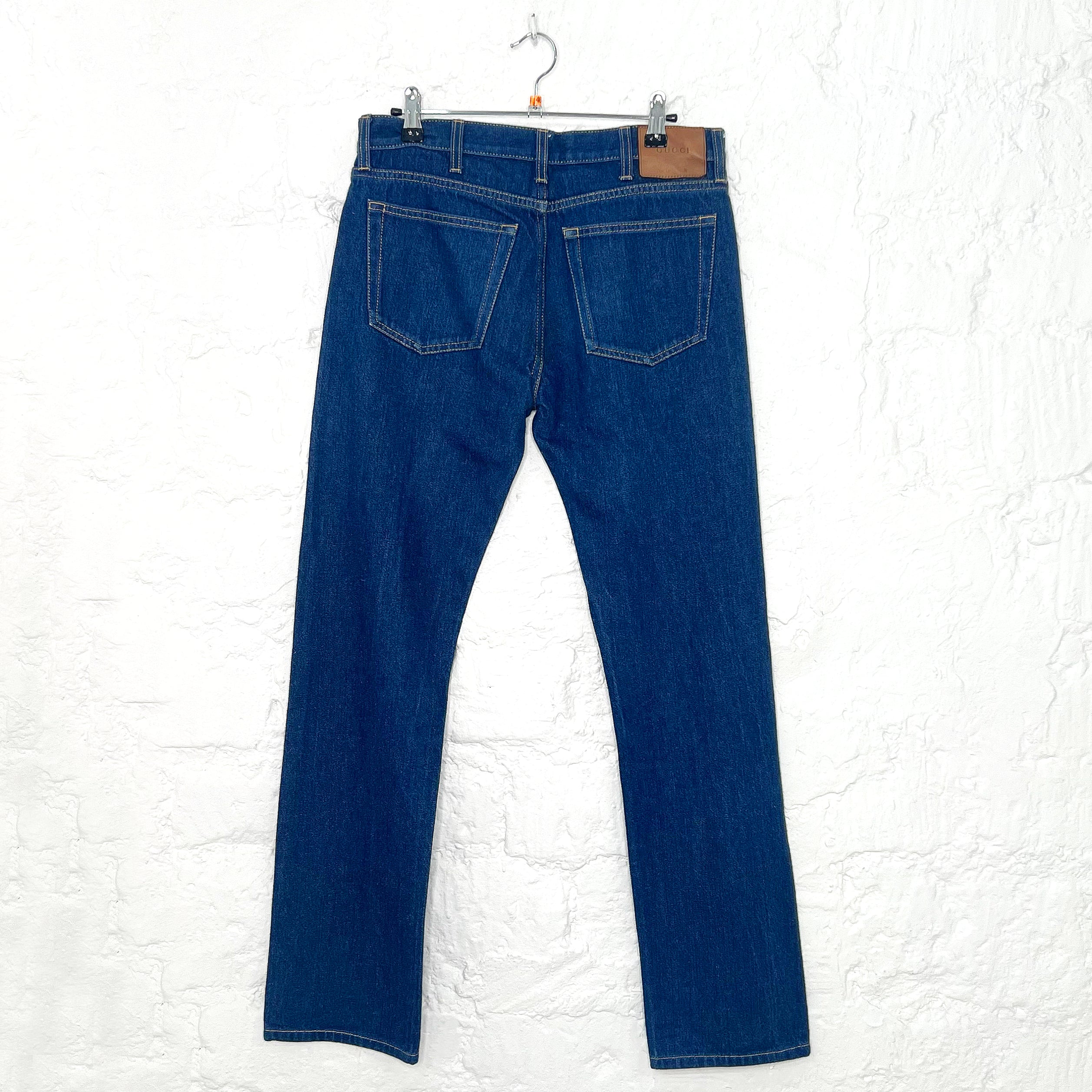 GUCCI GUCCI - Blue Straight Denim - ALE PARIS Luxury Vintage