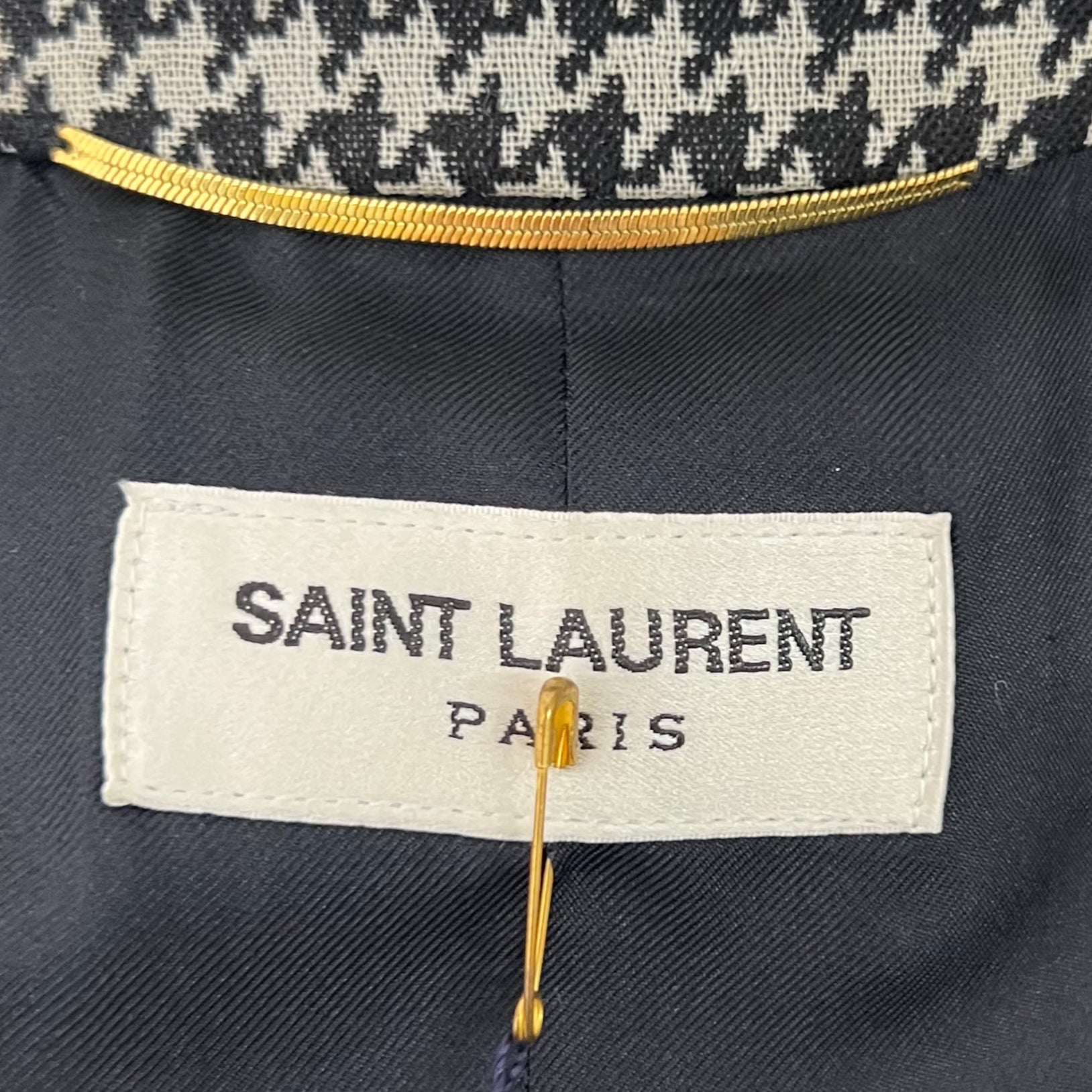 YVES SAINT LAURENT YVES SAINT LAURENT  - S/S 2014 Houndstooth Blazer - ALE PARIS Luxury Vintage