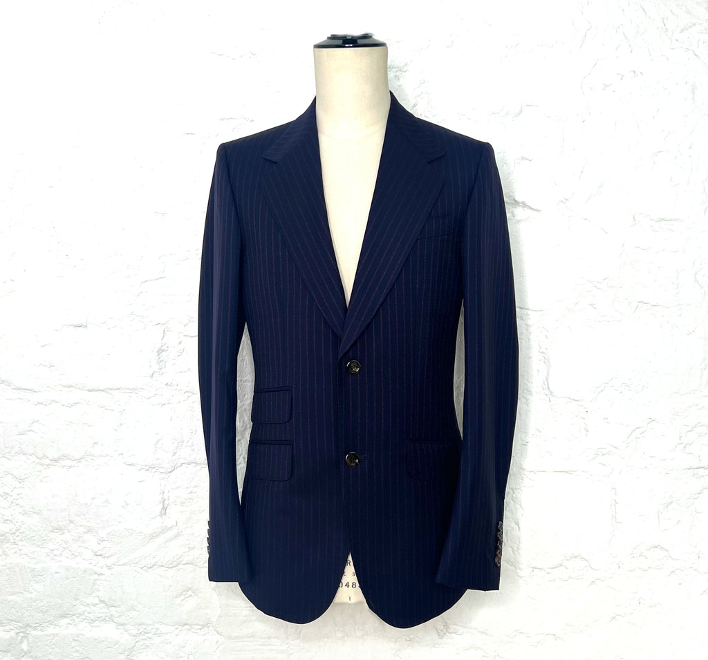 GUCCI GUCCI - Navy Smocking With Red Stripes - ALE PARIS Luxury Vintage