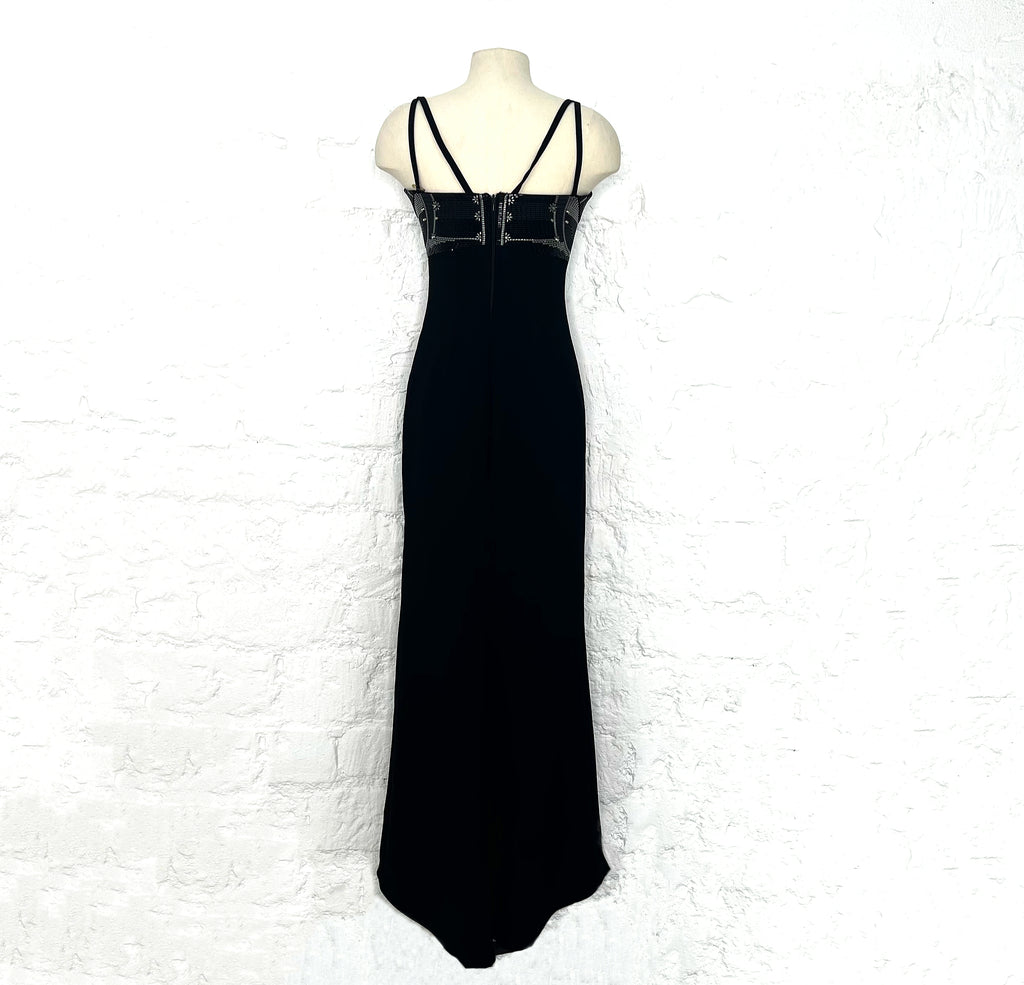 VERSACE VERSACE - Long Black Sequin Dress - ALE PARIS Luxury Vintage
