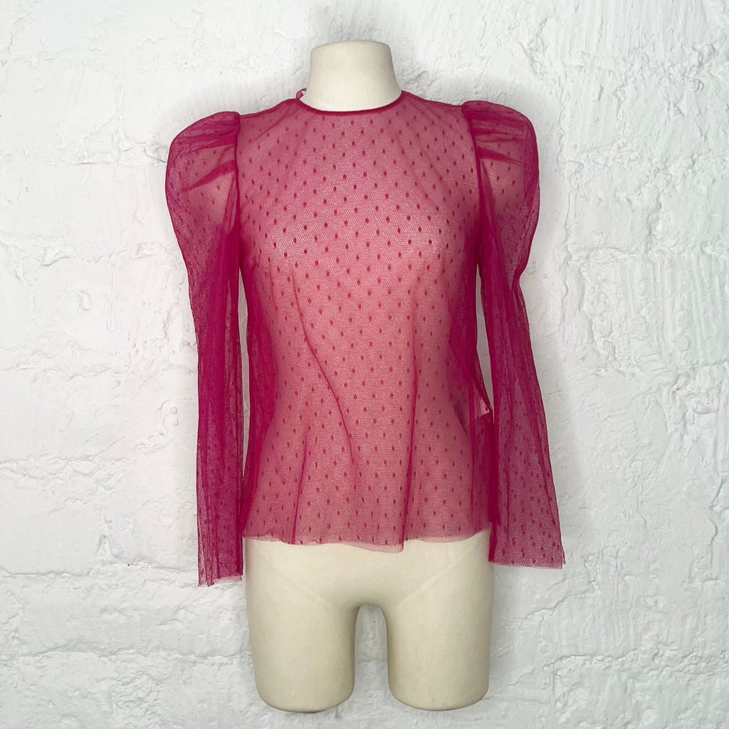 RED VALENTINO - Pink shirt  with no back