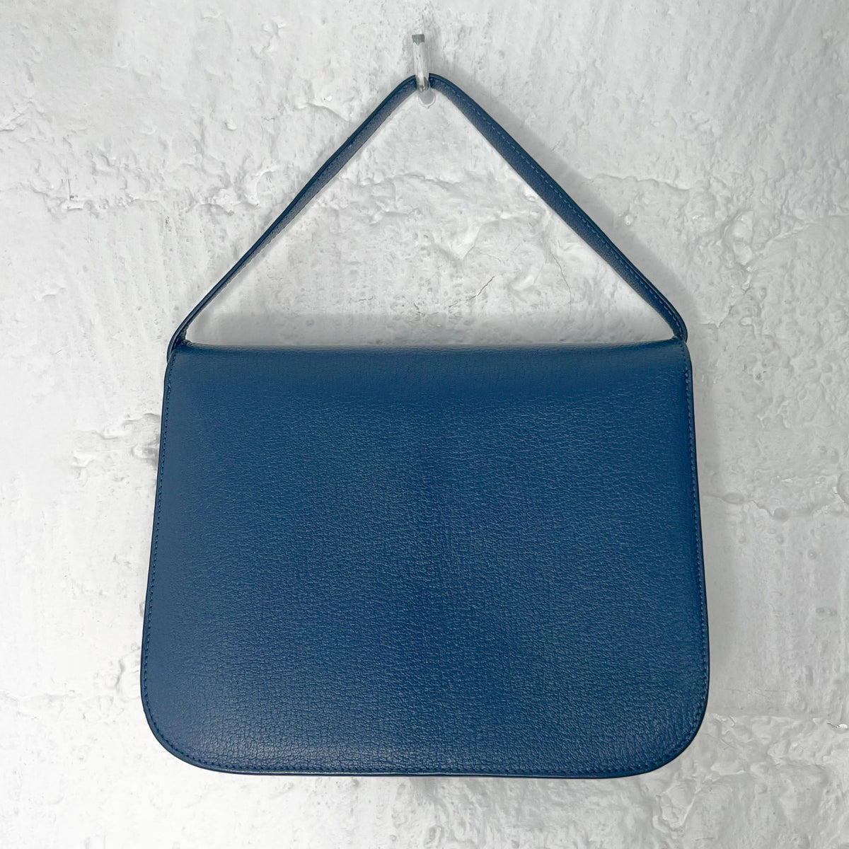 CELINE - Blue leather shoulder bag