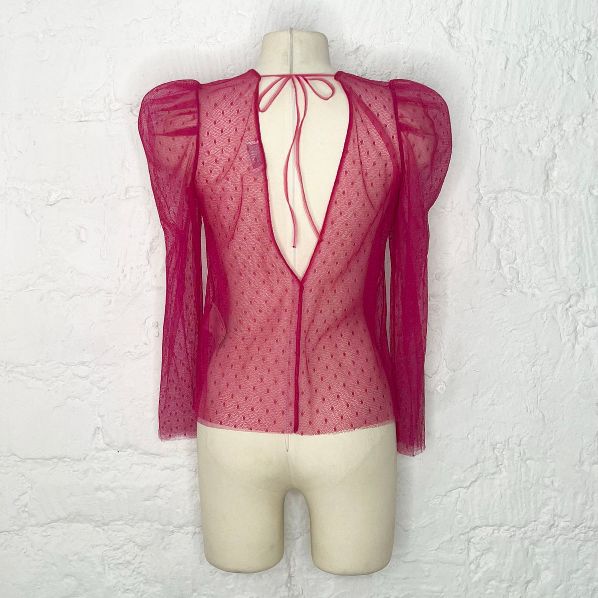 RED VALENTINO - Pink shirt  with no back