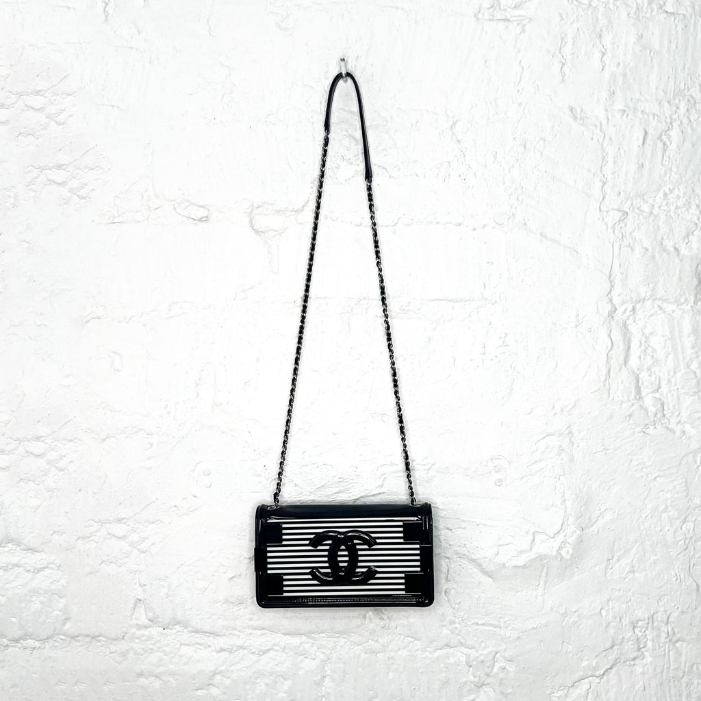 CHANEL - Bag Boy Brick striped