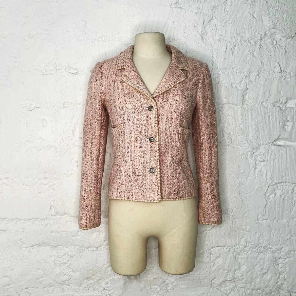 CHANEL- Pink Set with v-neck
