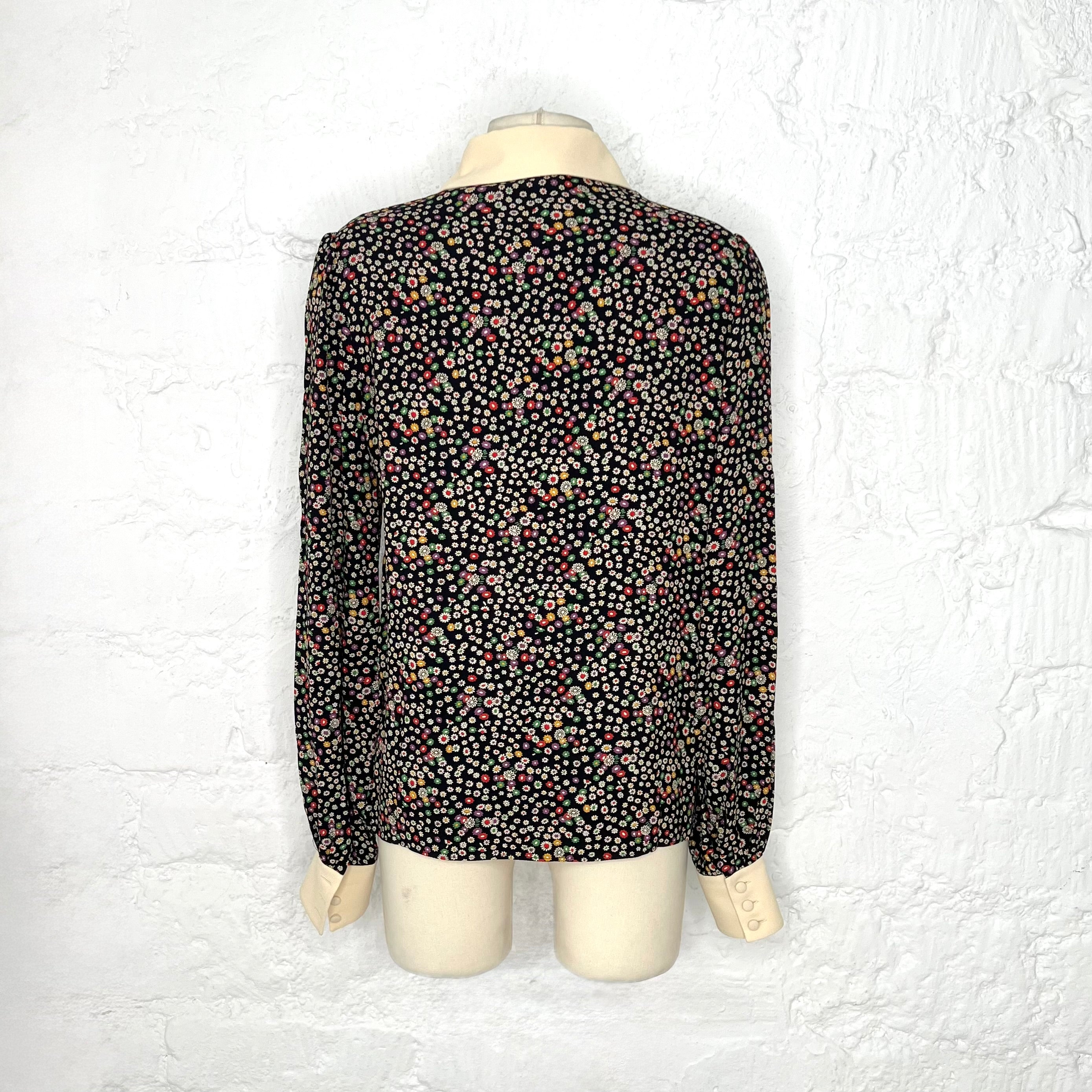 CÉLINE - Floral print long sleeve shirt