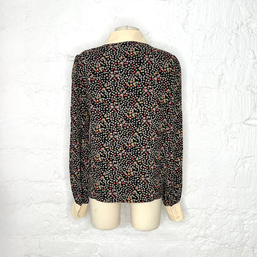 CÉLINE - Floral print long sleeve shirt