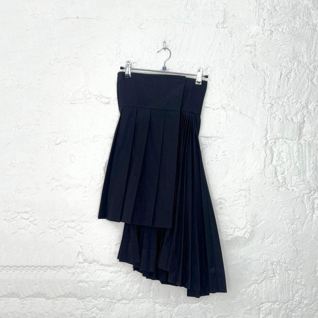 CHRISTIAN DIOR - Navy blue skirt midi vintage