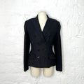 CHRISTIAN DIOR - Black double-breasted bar jacket