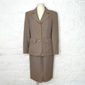 CHRISTIAN DIOR - Beige vintage style tailored set