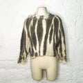 YVES SAINT LAURENT - Grey white round neck sweater