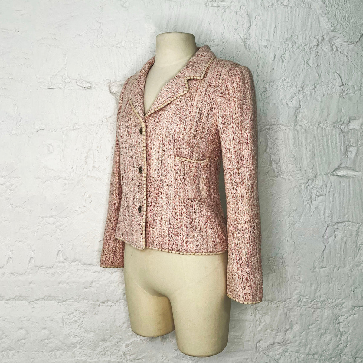 CHANEL- Pink Set with v-neck