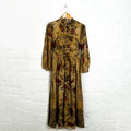 CHRISTIAN DIOR - Long dress with vintage floral print