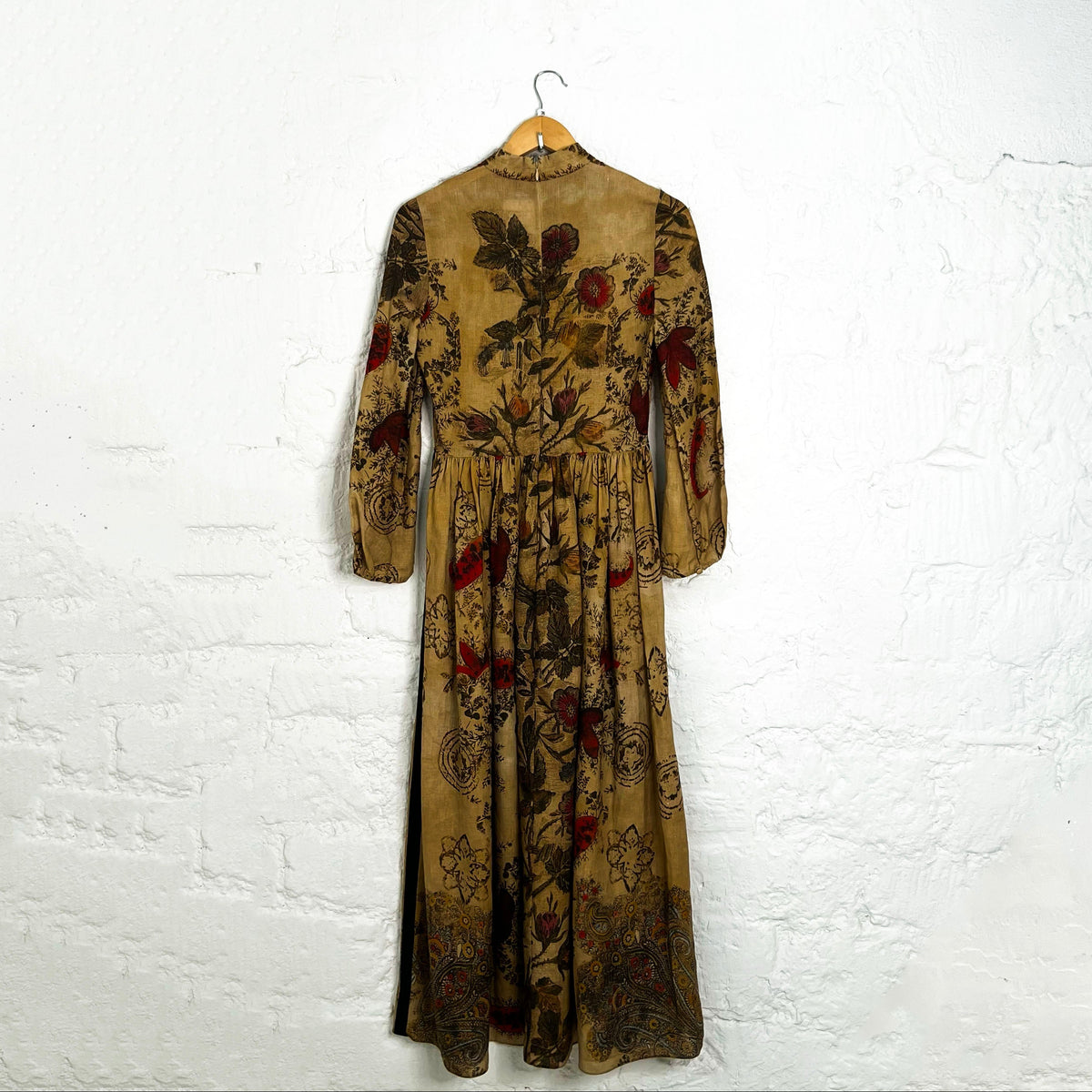 CHRISTIAN DIOR - Long dress with vintage floral print