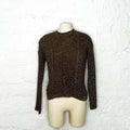 CHRISTIAN DIOR - Bronze Sweater metallic reflections