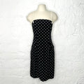 THIERRY MUGLER - Black polka dot dress