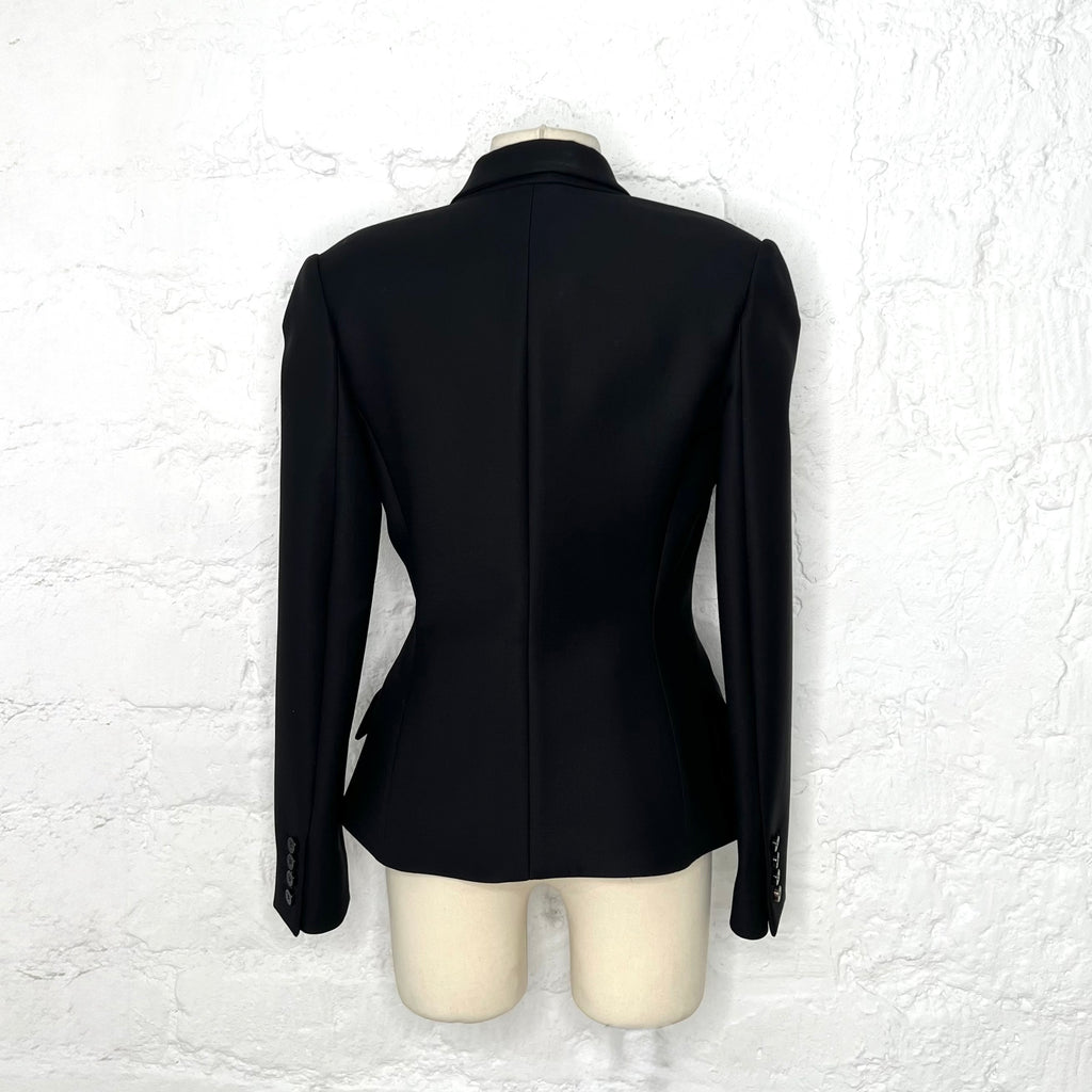 CHRISTIAN DIOR - Black double-breasted bar jacket