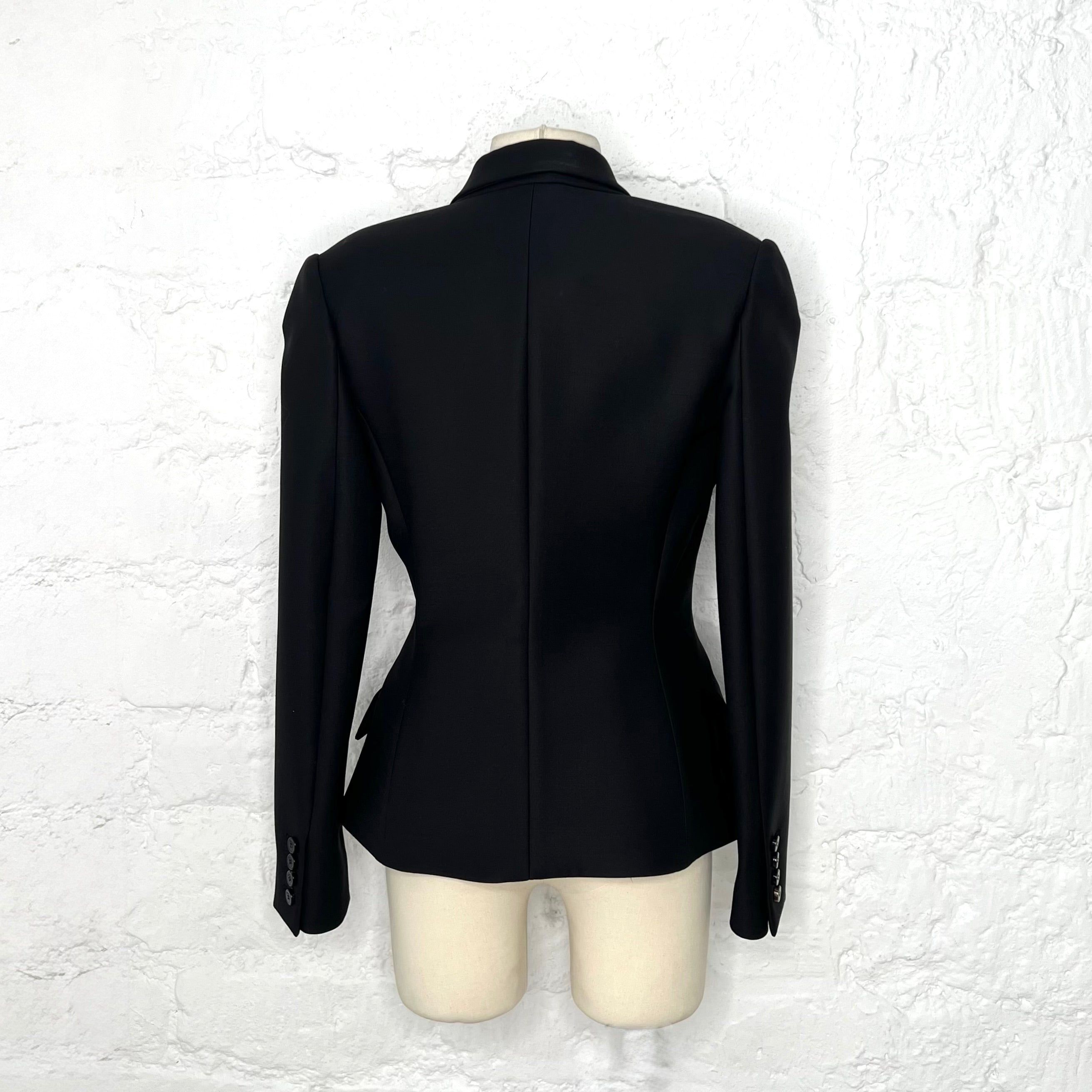 CHRISTIAN DIOR - Black double-breasted bar jacket