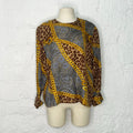 CÉLINE - léopard pattern top with golden chains