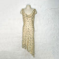 CÉLINE - asymmetrical nightie dress in ecru color