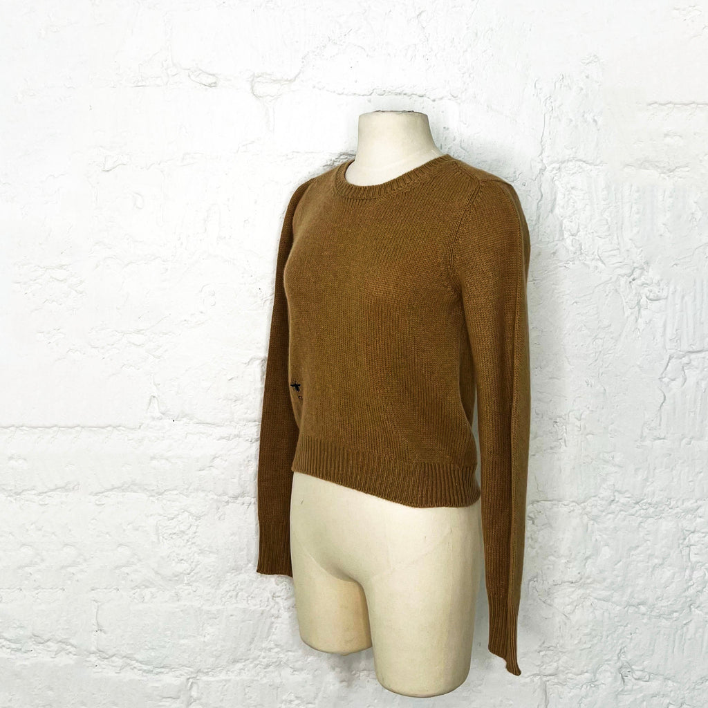CHRISTIAN DIOR - Brown Backless Sweater