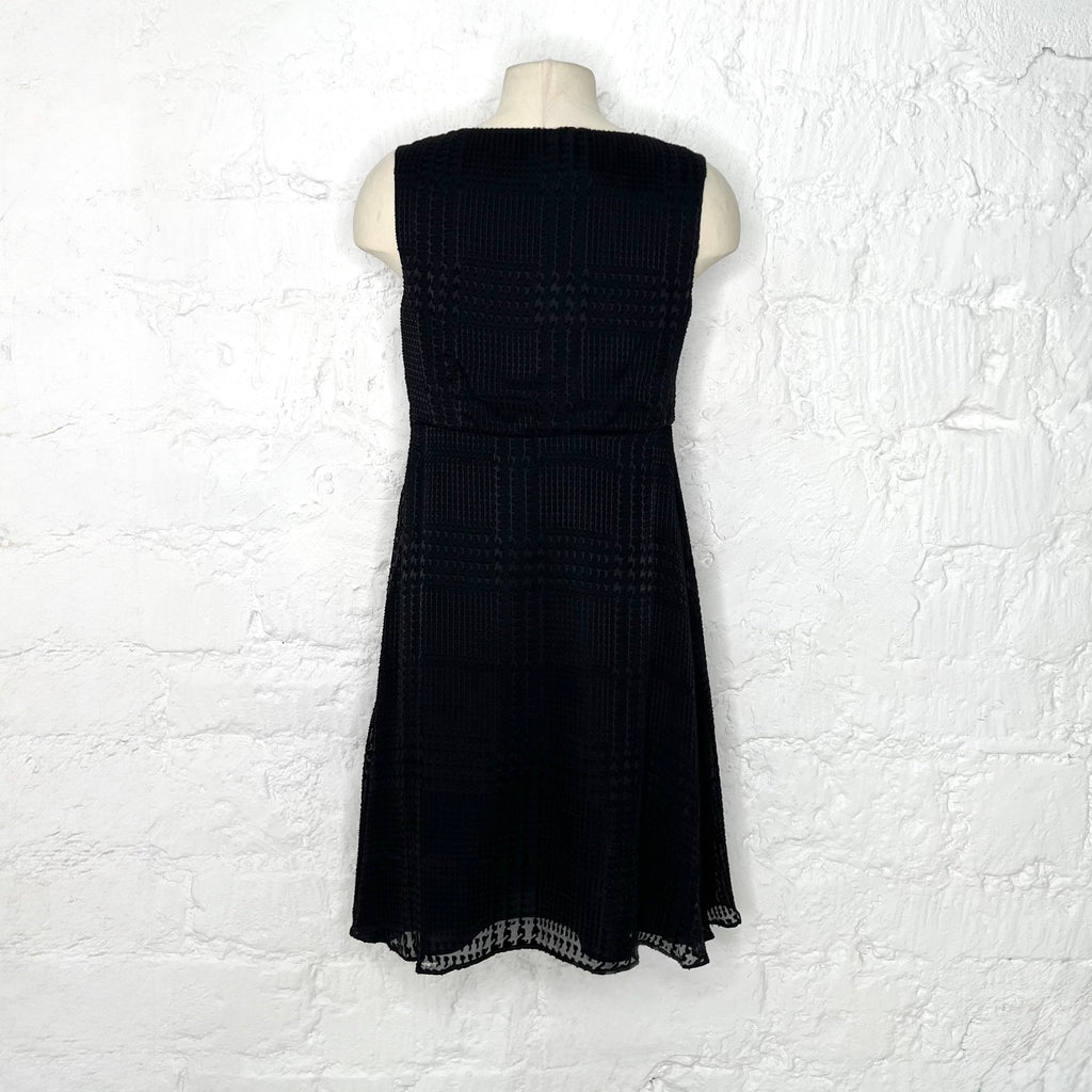 GALLIANO - Black houndstooth dress
