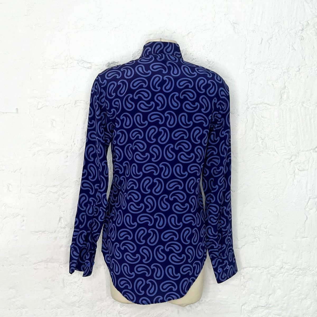 YVES SAINT LAURENT - Blue Silk shirt