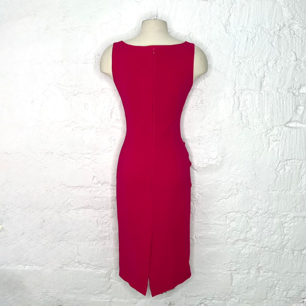 CHRISTIAN DIOR - Pink chiffon bias-cut cocktail dress