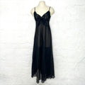 CHRISTIAN DIOR - Black transparent nightie dress