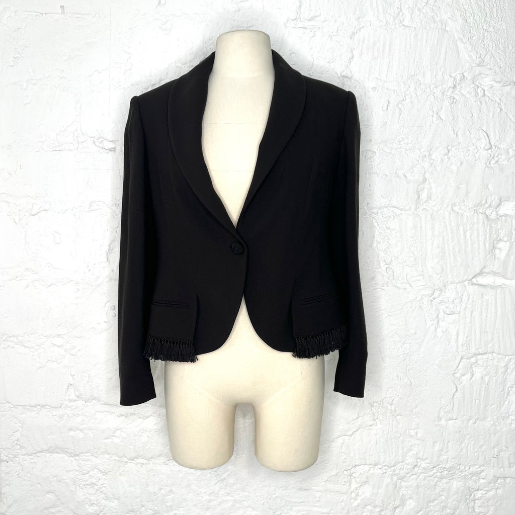 CHRISTIAN DIOR - Black single breasted jacket
