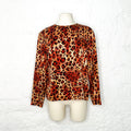 YVES SAINT LAURENT - Vintage léopard print silk blouse