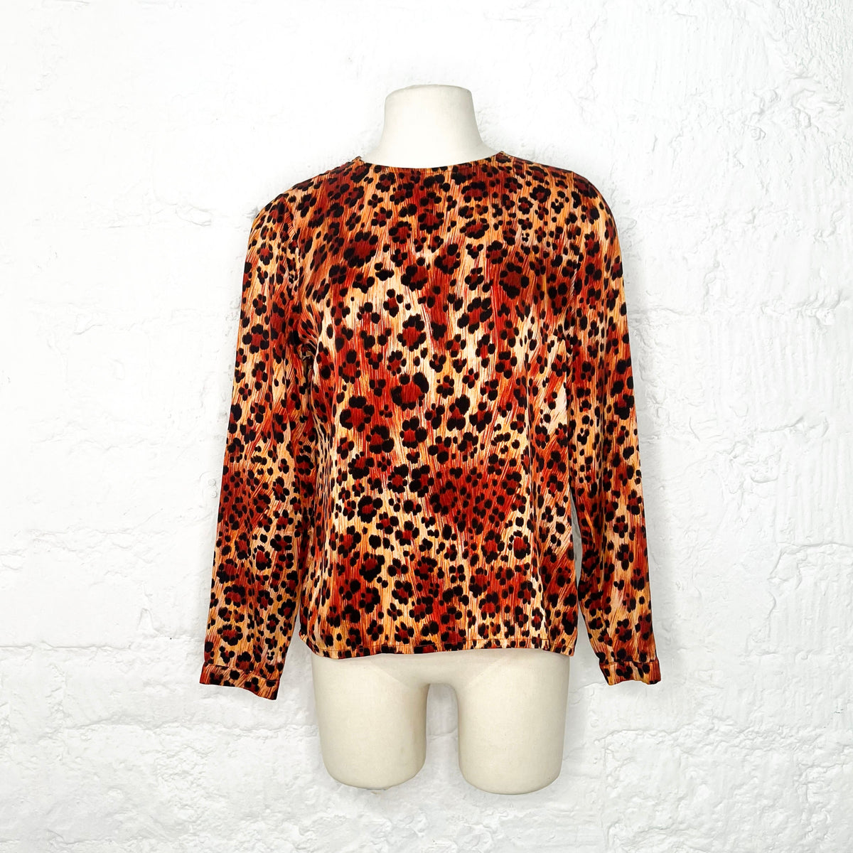 YVES SAINT LAURENT - Vintage léopard print silk blouse