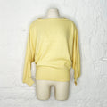 COURRÈGES - Yellow batwing sleeve sweater