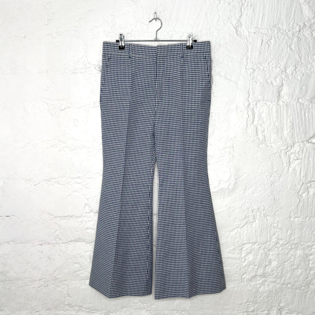 GUCCI - Blue vichy check pattern pant