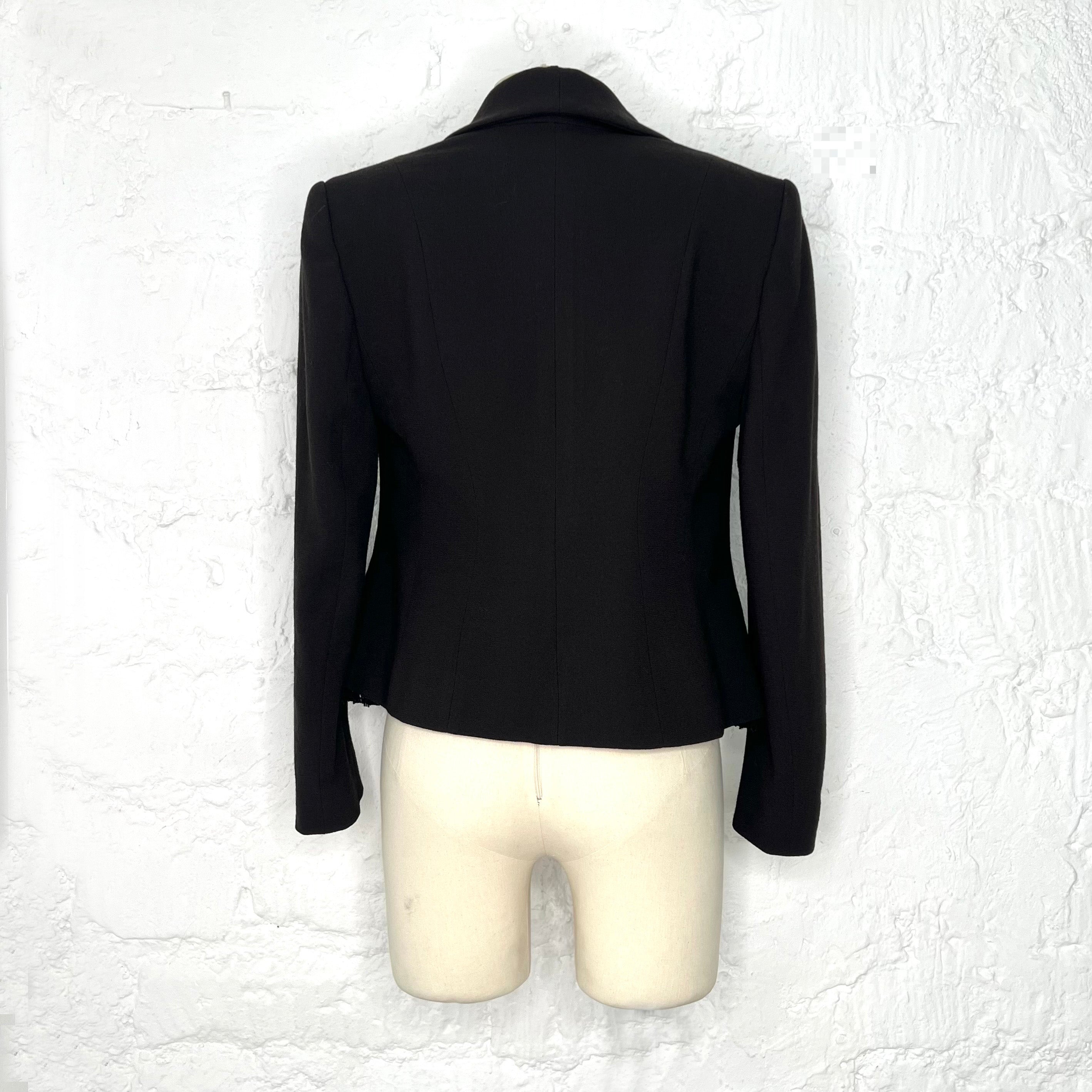 CHRISTIAN DIOR - Black single breasted jacket