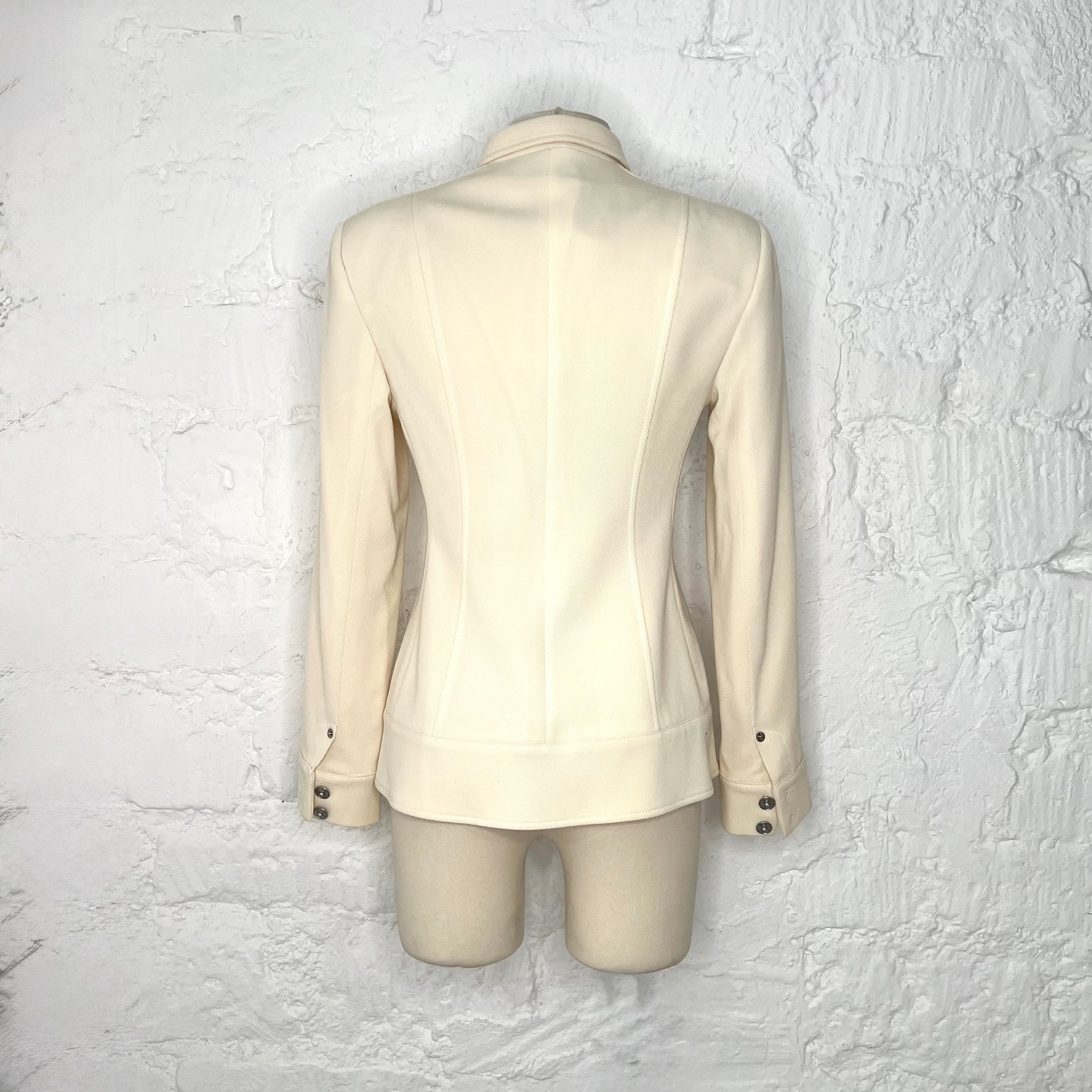 CHRISTIAN DIOR - Beige worker jacket