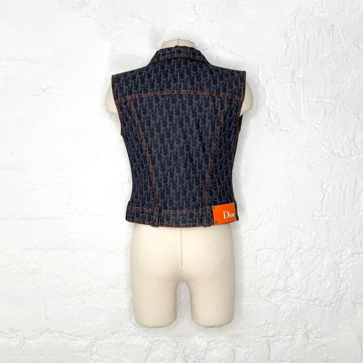 CRISTIAN DIOR - Monogram Denim Vest