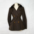 CHRISTIAN DIOR - Short Brown trench coat