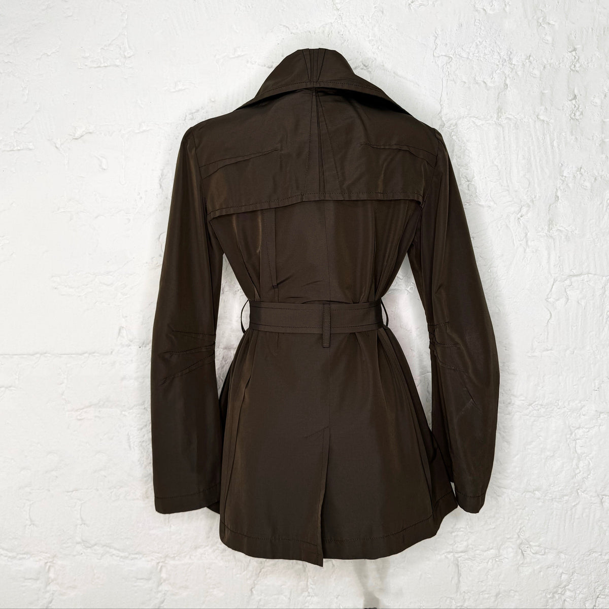 CHRISTIAN DIOR - Short Brown trench coat